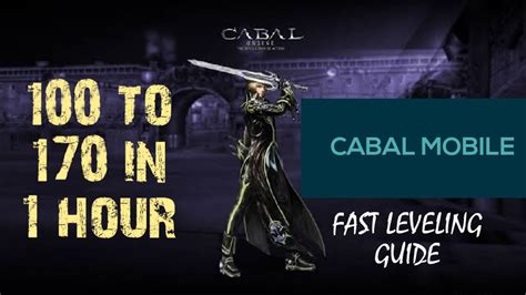 cabal leveling guide.